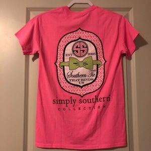 Simply Southern t-shirt pink